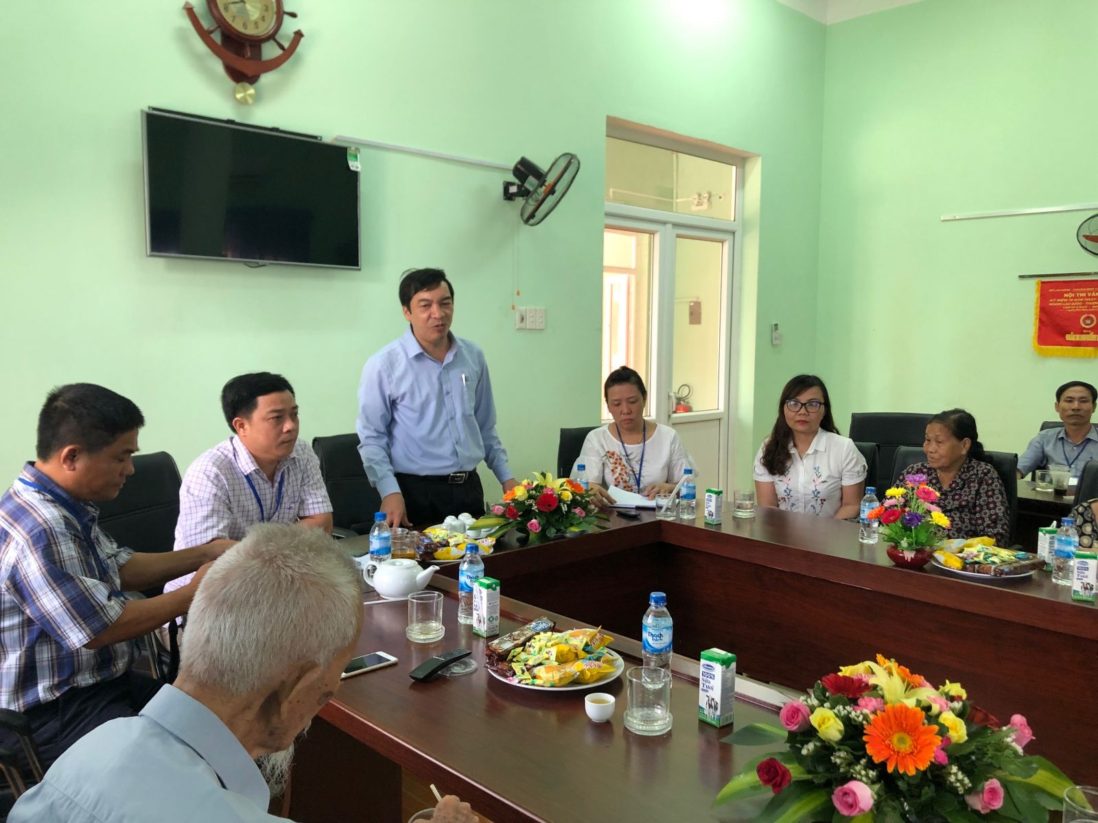 Ảnh Trung tâm điều dưỡng người có công tỉnh Quảng Ngãi trong buổi gặp mặt thương binh nặng tiêu biểu và  tuyên dương thương binh nặng tiêu biểu toàn quốc năm 2019